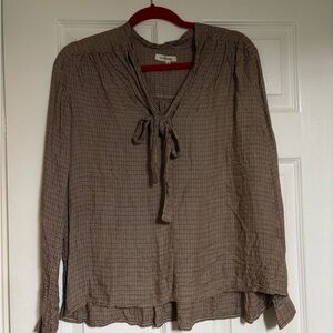 Brown housetooth Women's Top